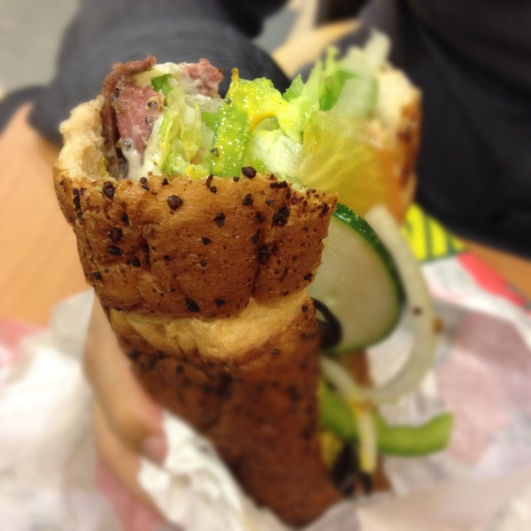 Beef Pastrami Sub (Subway)
